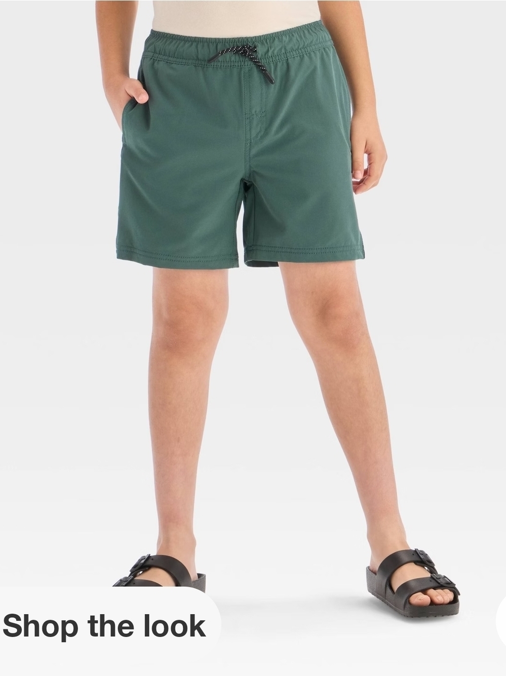 Cat & Jack Teal Pull-On Swim Shorts